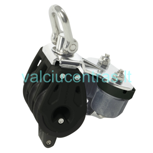 LEWMAR trigubas blokas su blokatoriumi, šekeliu, kilpa 40mm LEWMAR trigubas blokas su blokatoriumi, šekeliu, kilpa 40mm